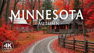 🍂 Wonders of Autumn Minnesota 🍁 North Shore, Boundary Waters & Golden Forest Trails | 4K Ultra HD