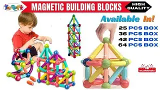 Magnetic Building Blocks Toy for Kids | STEM Toy for Ages 3+ | ToyzRusPk Pakistan
