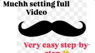 Muchh setting treatment full video step-by-step￼ #moustache
