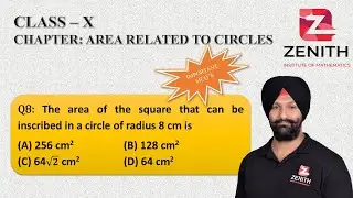 The area of the square that can be inscribed in a circle of radius 8 cm is(A) 256 cm2........Q8