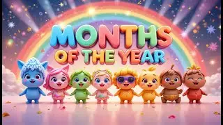 Months of the Year Song🌟| Learn Months Name for Kids | Fun Nursery Rhyme | cartoon