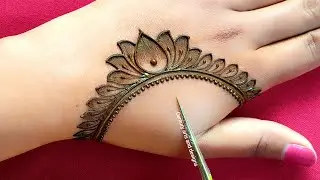 Very beautiful stylish mehndi design for back hand | easy mehndi design | mehndi ka design | mehndi