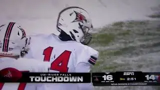Wisconsin-River Falls QB Kaleb Blaha 7 yard TD run vs. North Central(IL) in Div III title game