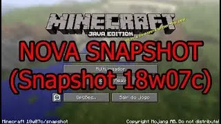 NOVA SNAPSHOT!!!(Snapshot 18w07c)