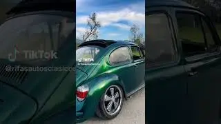 o velho Fusca verde com teto solar, #shorts