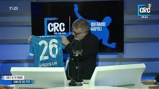 ANTONIO #VERGARA OSPITE NEGLI STUDI DI RADIO CRC 🔵 #SSCNapoli #Napoli