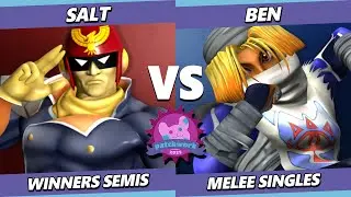 Patchwork 2025 TOP 8 - Salt (Captain Falcon) Vs. Ben (Shiek) Smash Melee - SSBM