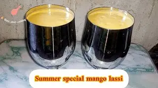 summer special mango lassi || recipe by Maha asif || eng Urdu subtitles