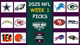 2025 NFL WEEK 1 GAME PICKS - FULL WEEK PREDICTIONS