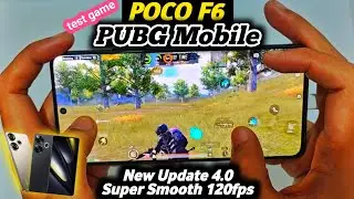 POCO F6 Test Game PUBG Mobile New Update 4.0 Super Smooth 120fps | Full Handcam