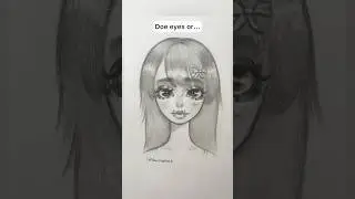 Doe eyes vs siren eyes drawing trend #drawing #sketch #art #short #13million #viral