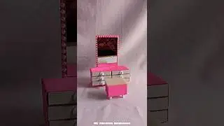 Miniature Dressing Table Making From Matchbox #shorts #youtubeshorts #viralshorts