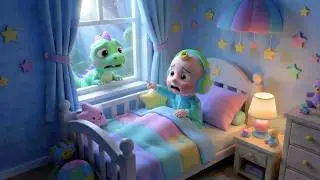 Dinosaur at the Window | Fun Dinosaur Song for kids | Micro Marvels Nursery Rhymes & Kids Songs