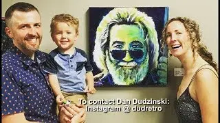 Jerry Garcia Grateful Dead Painting - Artist Dan Dudzinski