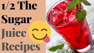 Low Calorie Juice - Juice to Lower Blood Pressure 🍒 Low Sugar Recipe