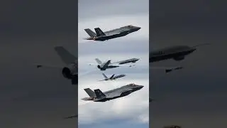 F-35 Fighters with Loyal Wingman Drones-Next-Gen Air Combat #shorts