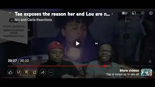 Reacting to nic and Carla thoughts on tae and lou's break up. Tae and Lou break up
