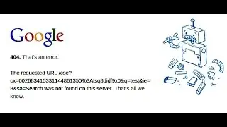 Google search error code 404