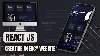 Responsive React Creative Agency Landing page design! Full Video!