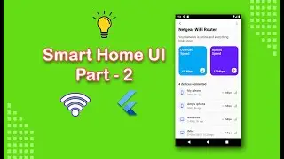 Smart Home second screen UI Speed Code in Flutter | IoT App Speed Code [Part 2] | Flutter Speed Code