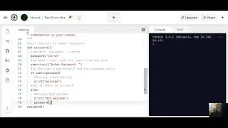 Python Code - Enter Password
