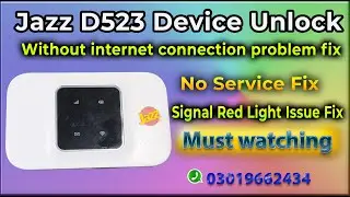 How To Unlock Jazz D523 All Network Unlock Easy And Quick Method #jazz #zte #4g  #jazzsuper4g