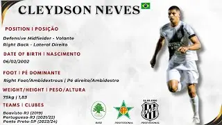 Cleydson Neves - Midfielder/Volante | Right Back/Lateral - HIGHLIGHTS