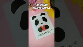 Handmade Teddy Day card idea 🧸✨ | Easy Teddy Day card | Cute Valentine Week craft #shorts #craft