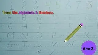 Trace the Alphabets Along with dotted lines | Alphabets tracing | Abc tracing letters preschool |
