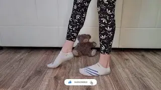 Trample teddy bear with my 2 weeks used smelly white Adidas ankle socks #SOFIAARMAZZI