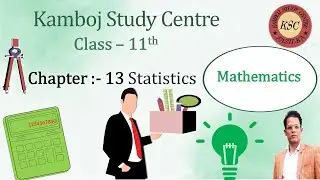 PSEB(NCRT)  11th class Statistics chapter 13.2  Standard Deviation and Variance  1st part