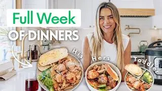 EASIEST Meal Prep for a Family (fat loss friendly dinners everyone will eat)