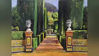 Paisajes al óleo de mi Sevilla Luis Rizo pintor 217