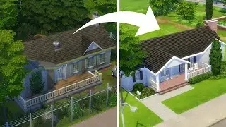 Can I turn this weird ranch into a beautiful farm house in The Sims?