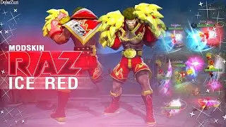 ROV: เเจก Mod Skin Raz Ice Red เสียง เอฟเฟกต์ครบ100% ไม่บัคไม่หลุด เเพทล่าสุด