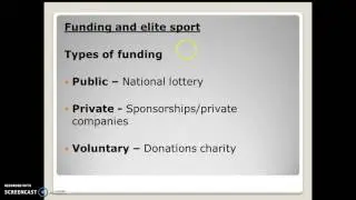 AS PE SOCIOCULTURAL STUDIES - FUNDING/SPORTS DEVELOPMENT