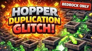 🚨 INSANE HOPPER DUPLICATION GLITCH in Minecraft Bedrock! (WORKING 2025) 🚨1.21.1 #minecraft 