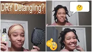 I tried dry detangling my natural hair with oil
