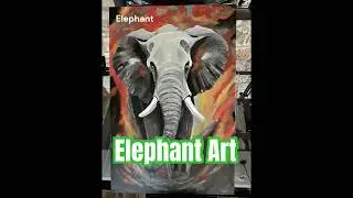 Bull Elephant #art #painting #elephantart #elephant #acrylicpainting