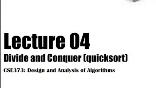 Quicksort Algorithm (Part-1) | Pseudocode, Simulation & Examples | Full Bangla Tutorial 2025 (DAA)