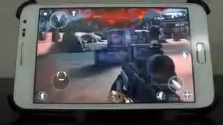 Galaxy Note Modern Combat 4 with siaxis