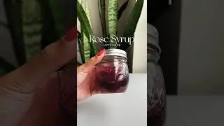 Rose syrup - perfect syrup from spring #homecafe #homemadesyrup