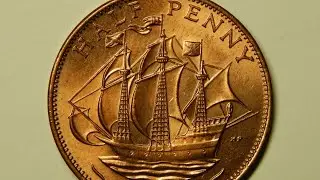 Half Penny 1967. Coins of Great Britain. Queen Elizabeth II