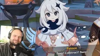 Paimon Pretends To Be A Construct🤣🤖 | Genshin Impact Funny Moments #4