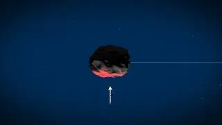 Asteroids Drifting Through Space
