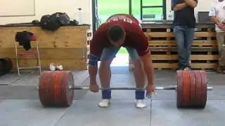Koklayev 370kg deadlift warmup