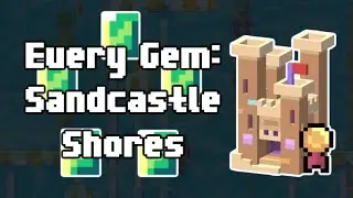Crossy Road Castle: Sandcastle Shores All Gem Locations! | Secret Character Guide (Merlady)