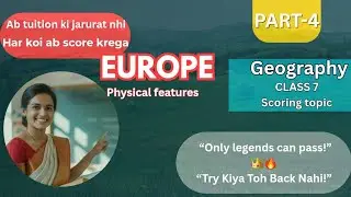 Europe Continent | Northwestern Highlands & Central Plain | Class 7 ICSE Geography#exam preparation 
