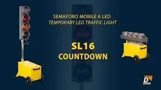 Semaforo mobile a LED - SL16 countdown - Temporary LED traffic light