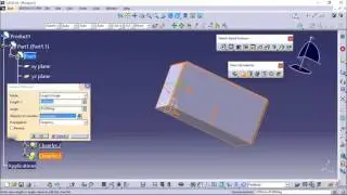 CATIA V1  HERRAMIENTA PAD Y CHAMFLER